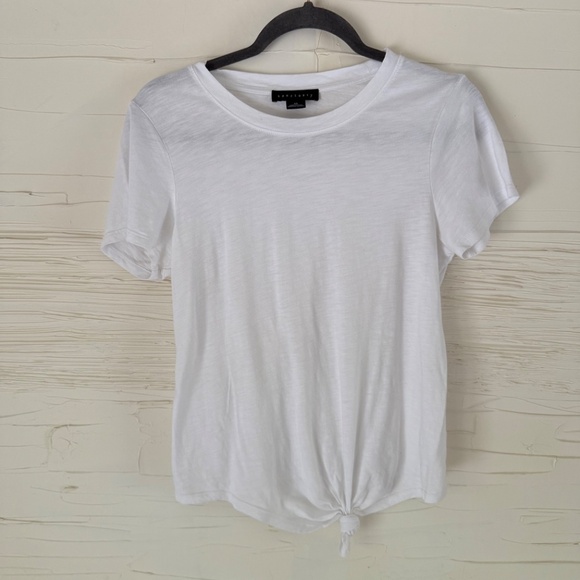 Sanctuary All Day Tie Tee | Size XS | White - Picture 2 of 6